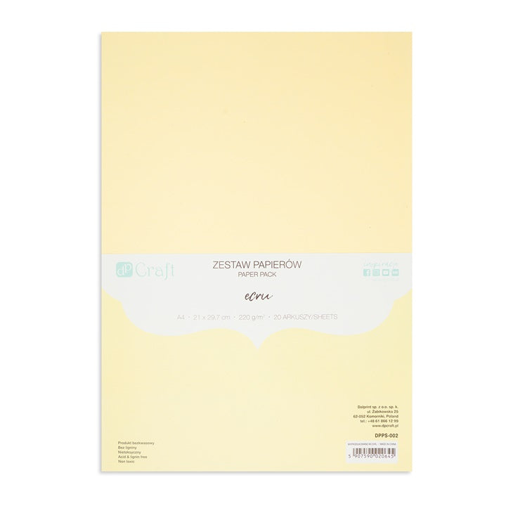 DP Craft gekleurd papier A4, 220 g/m², 20 vel – afbeelding 3