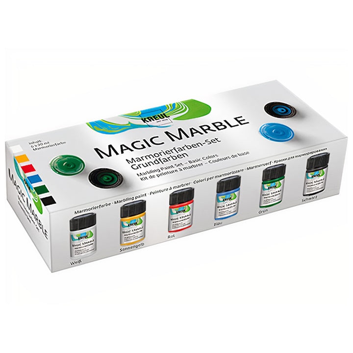 Kreul Hobby Line Magic Marble marmerverf, set van 6 × 20 ml