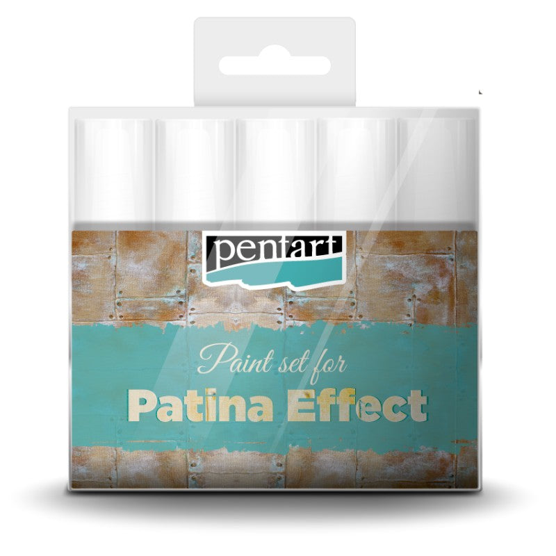 Pentart acrylverfset patinaeffect, 5-delig
