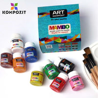 Kompozit Mambo textielverfset voor stof en leer 9 × 20 ml – afbeelding 2