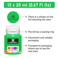 Kompozit Mambo textielverfset voor stof en leer 9 × 20 ml – afbeelding 3
