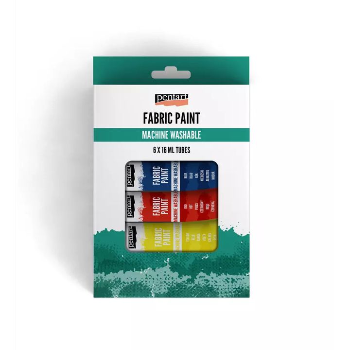 Pentart textielverf, set 6 × 16 ml of 10 × 16 ml