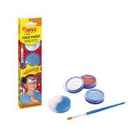 Schminkset JOVI Adventure, 3 × 8 ml met spons en penseel
