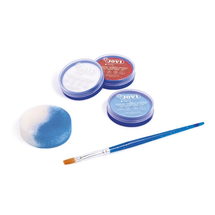 Schminkset JOVI Adventure, 3 × 8 ml met spons en penseel – afbeelding 2