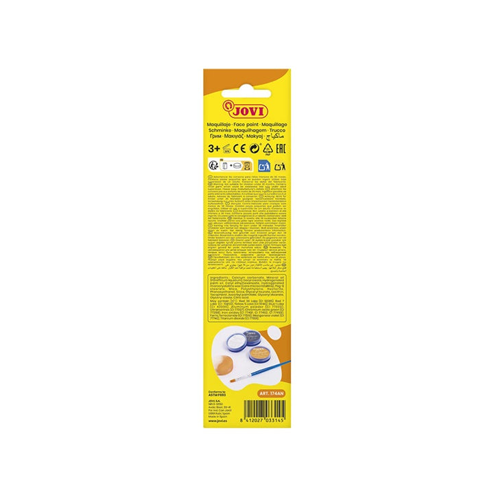 Schminkset JOVI Animal, 3 × 8 ml met spons en penseel – afbeelding 5
