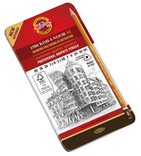 Grafietpotloden Koh-i-noor in blik, set van 12