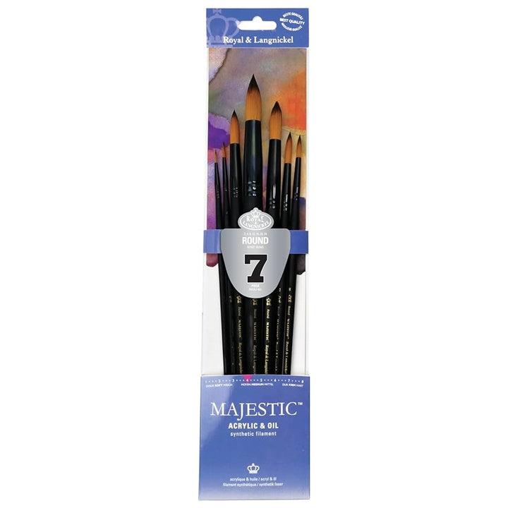 Royal & Langnickel Majestic ronde penselen, set van 7 – afbeelding 2