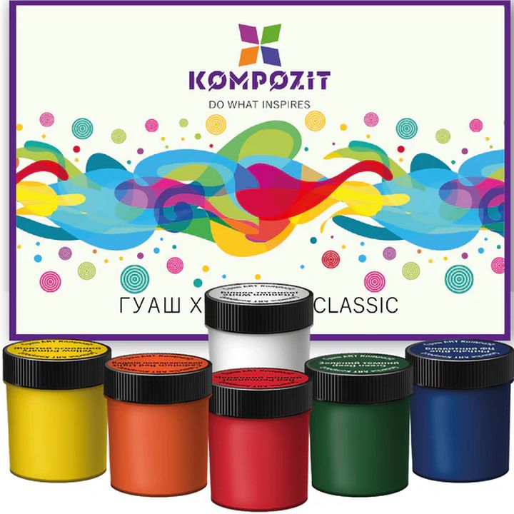 Kompozit CLASSIC gouacheset 6 × 20 ml