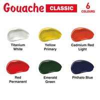 Kompozit CLASSIC gouacheset 6 × 20 ml – afbeelding 2