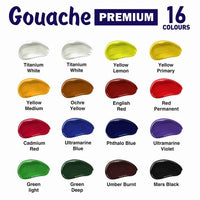 Kompozit PREMIUM ART gouacheset 16 × 20 ml – afbeelding 2