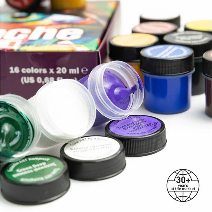 Kompozit PREMIUM ART gouacheset 16 × 20 ml – afbeelding 4