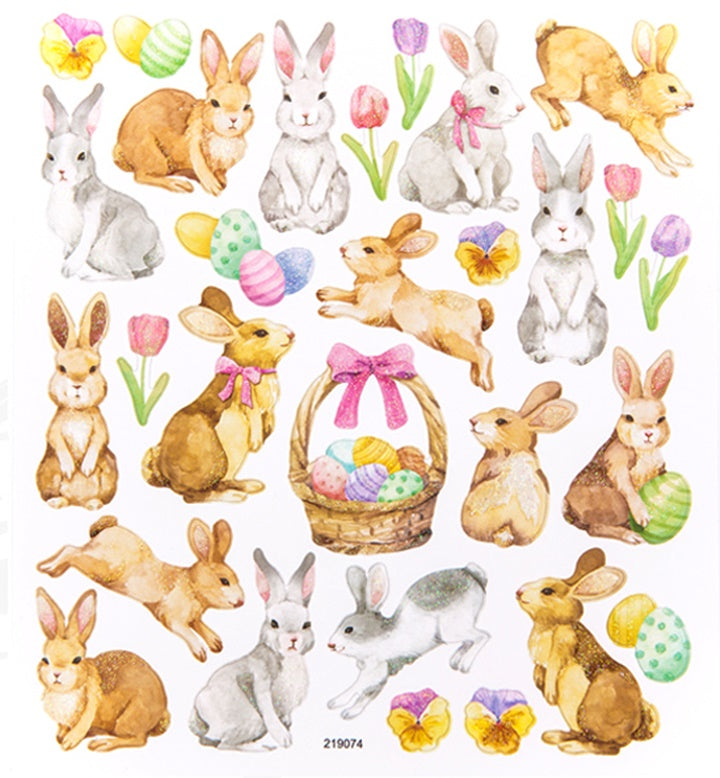 DP Craft glitterstickers lente en Pasen, blister 15 × 17 cm – afbeelding 2