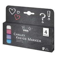 KREUL krijtmarkers set, 4 stuks, medium