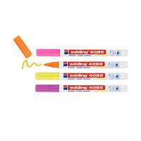 Edding 4085 krijtmarkerset neon, ronde punt 1–2 mm – afbeelding 2