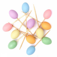 DP Craft decoratie-eitjes op stokje 2,5 × 2 cm, 12 stuks – afbeelding 4