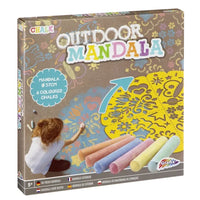 Stoepkrijtset Grafix Mandala Outdoor, sjabloon Ø 57 cm