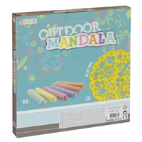 Stoepkrijtset Grafix Mandala Outdoor, sjabloon Ø 57 cm – afbeelding 2