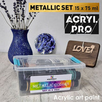 Kompozit ACRYL PRO metallic acrylverfset 15 × 75 ml