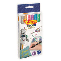 JOVI metallic markers op waterbasis, set van 6