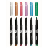 JOVI metallic markers op waterbasis, set van 6 – afbeelding 2