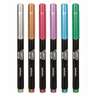JOVI metallic markers op waterbasis, set van 6 – afbeelding 3