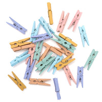 DP Craft mini-wasknijpers van hout 3 cm, 30 stuks – afbeelding 3
