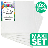 Mini schildersdoeken ARTMiE, set van 10 stuks, 20 × 20 cm
