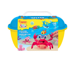 JOVI Play&Fun Splash plasticine 360 g in koffertje