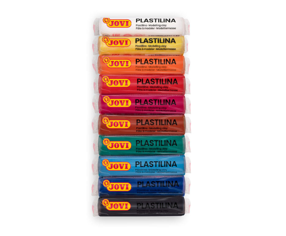 JOVI natuurlijke plasticine, set 10 × 15 g – afbeelding 4