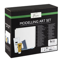 Nassau set met modelleerpasta en goudkleurige acrylverf, 6-delig – afbeelding 2