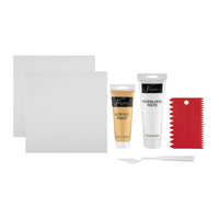 Nassau set met modelleerpasta en goudkleurige acrylverf, 6-delig – afbeelding 3