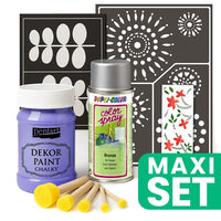 ARTMiE meubelrenovatieset met zilveren spuitbus, paars