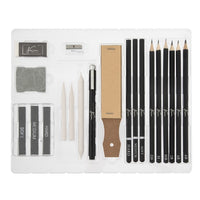 Tekenset Nassau met grafiet en houtskool in magnetische doos – afbeelding 4