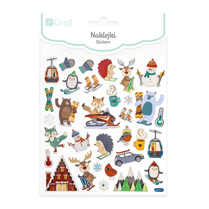 DP Craft stickers Winter Sports – 32 stuks