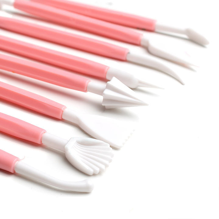 Boetseergereedschap dubbelzijdig, set van 8 stuks, 14–16 cm – afbeelding 2