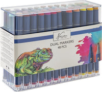 Nassau Fine Art alcoholmarkers met dubbele punt, set van 48