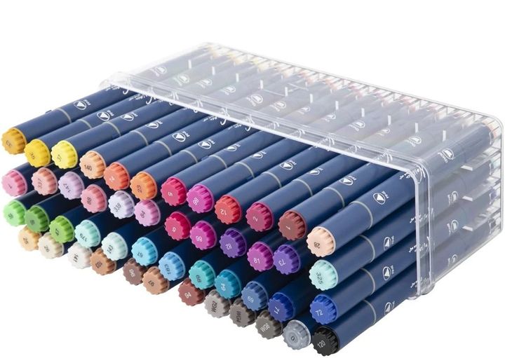 Nassau Fine Art alcoholmarkers met dubbele punt, set van 48 – afbeelding 4