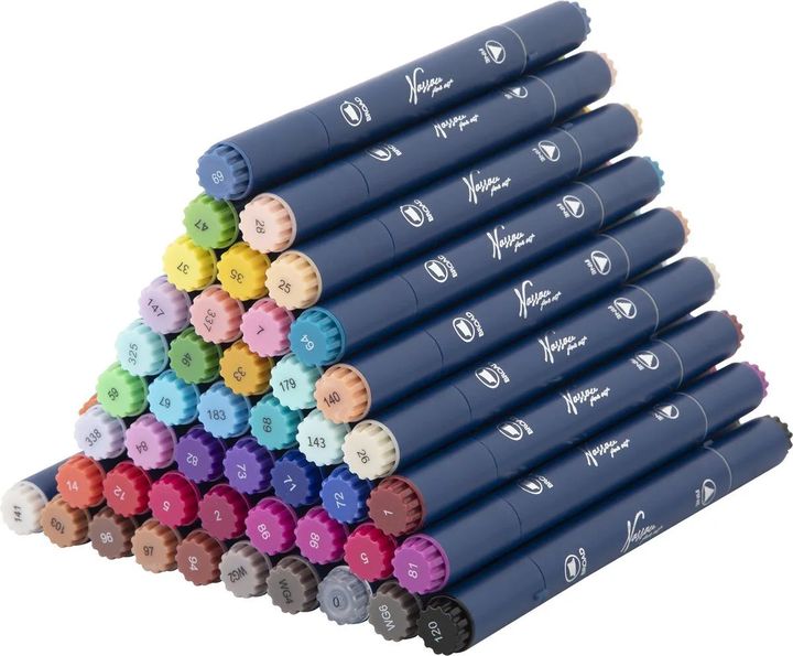 Nassau Fine Art alcoholmarkers met dubbele punt, set van 48 – afbeelding 5