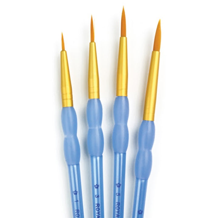 Royal & Langnickel Crafter's Choice ronde penselen, set van 4