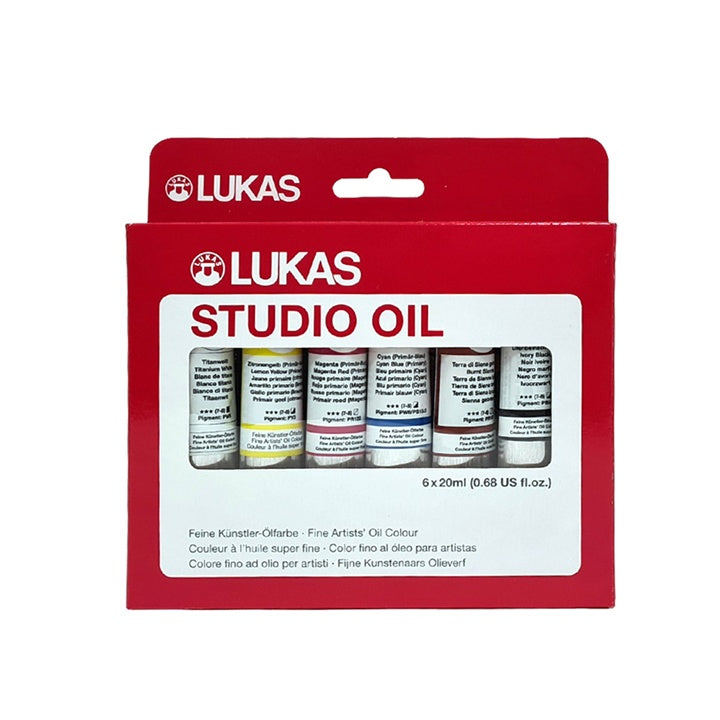 LUKAS Studio olieverfset, 6 × 20 ml