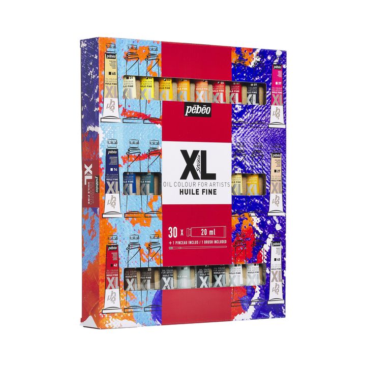 Pébéo Studio XL olieverfset, 30 × 20 ml met penseel – afbeelding 2