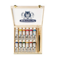 Schmincke AKADEMIE olieverfset 12 × 60 ml in houten kist