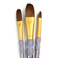 Royal & Langnickel Crafter's Choice ovale penselen, set van 3