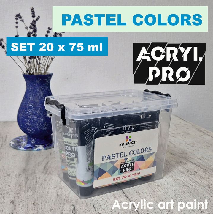 Kompozit ACRYL PRO pastel acrylverfset 20 × 75 ml
