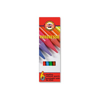 Koh-I-Noor Progresso gelakte kleurpotloden, set van 6