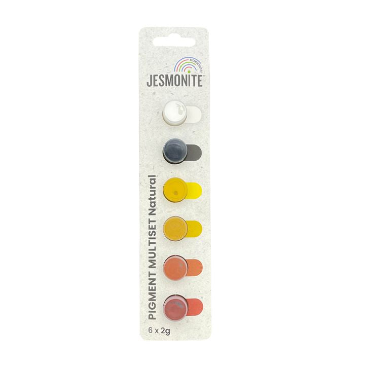 Jesmonite pigmentenset Natural, 6 × 2 g