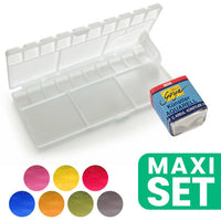 Kreul Solo Goya aquarelverfset met kunststof doos, 7 kleuren
