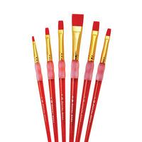 Royal & Langnickel Big Kids Choice platte penselen, 6 stuks