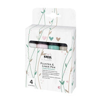 KREUL PicTixx Pluster & Liner Pen Chalky Moments, set van 4