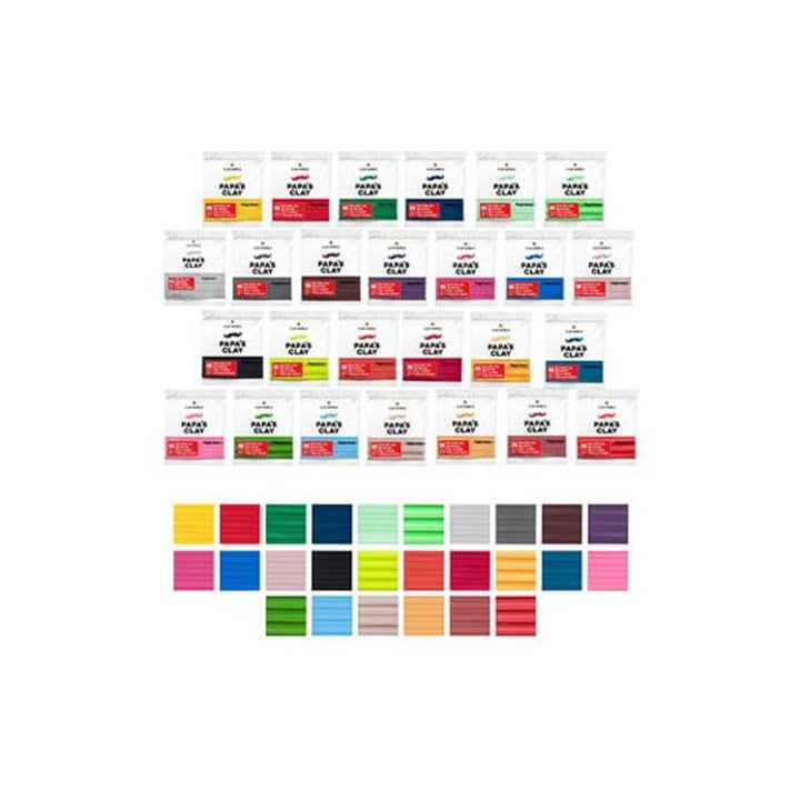 Papa's Clay polymeerklei set 28 × 60 g